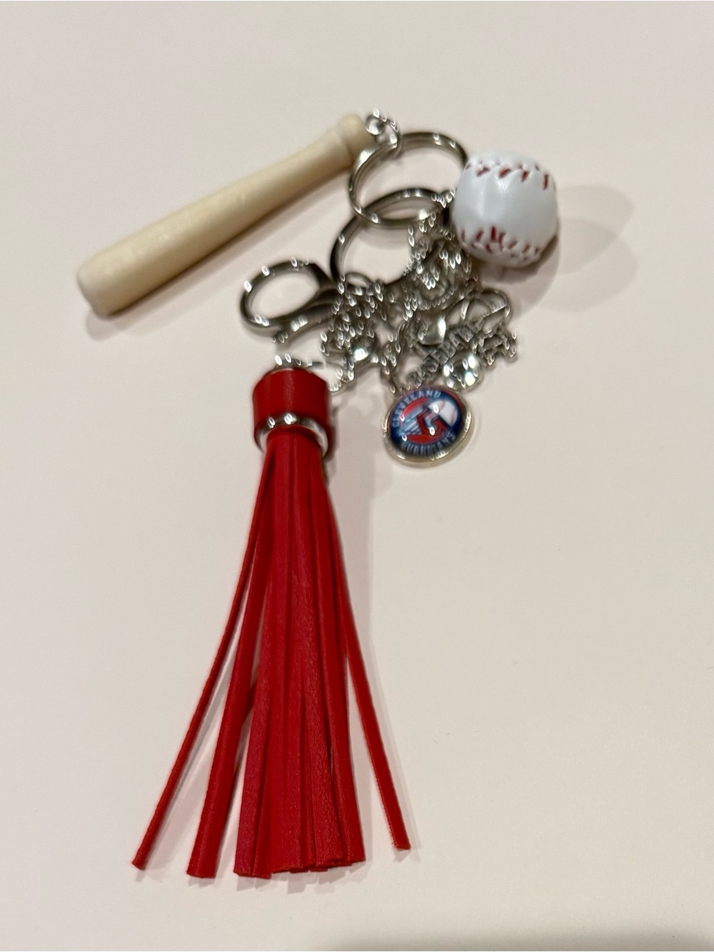 Cleveland Guardians Hanging Charm Keychain